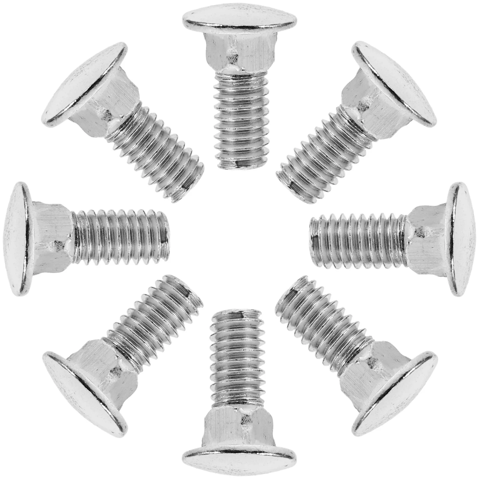 

100pcs Zinc Plated Carriage Bolts Carbon Steel Round Head Neck Screws Heavy Duty Fasteners For Shelving Carriages Bolt