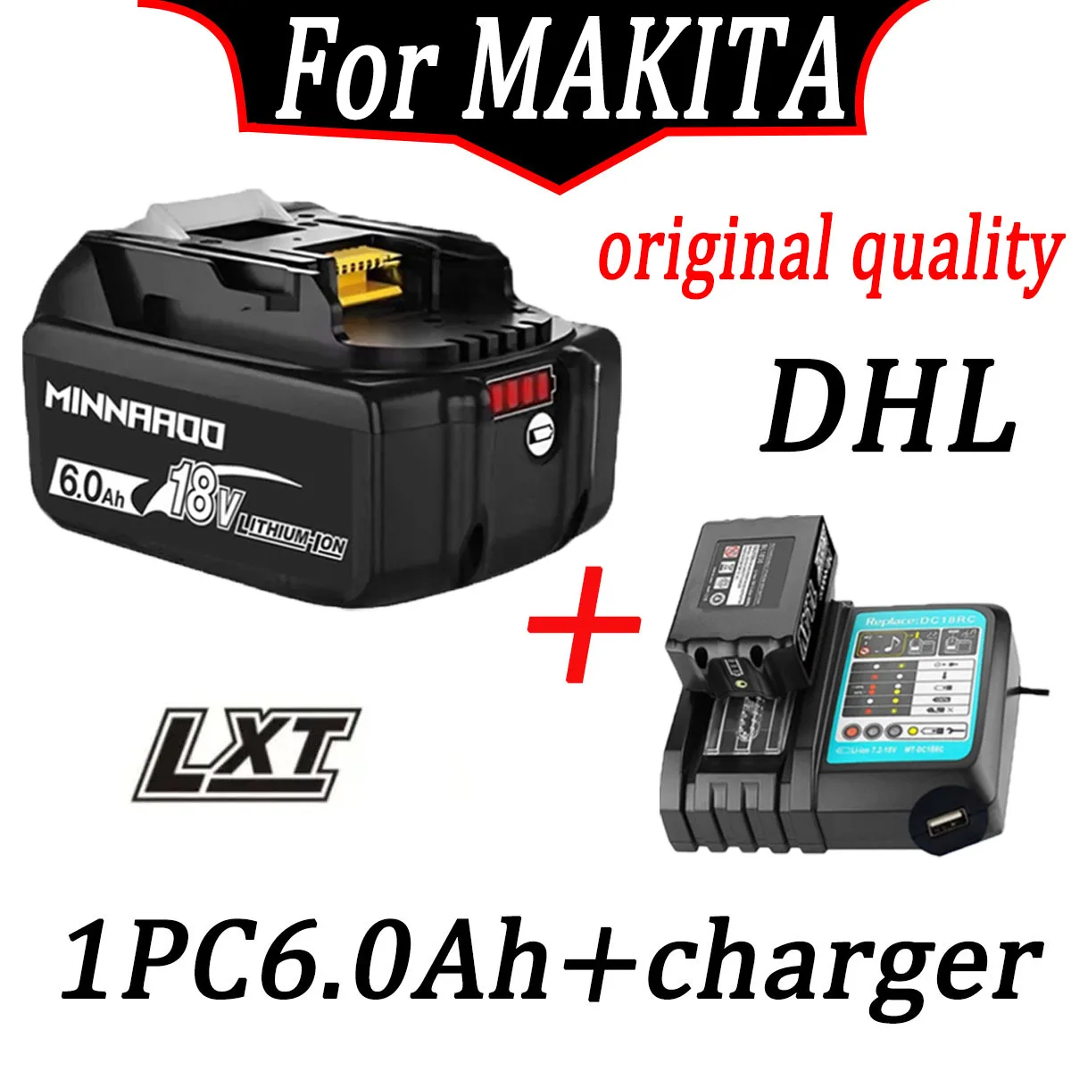 

Newly original 18v Rechargeable Lithium Ion battery for Makita 18 v Battery BL1815 BL1830 BL1840 BL1860 BL1860B LXT400