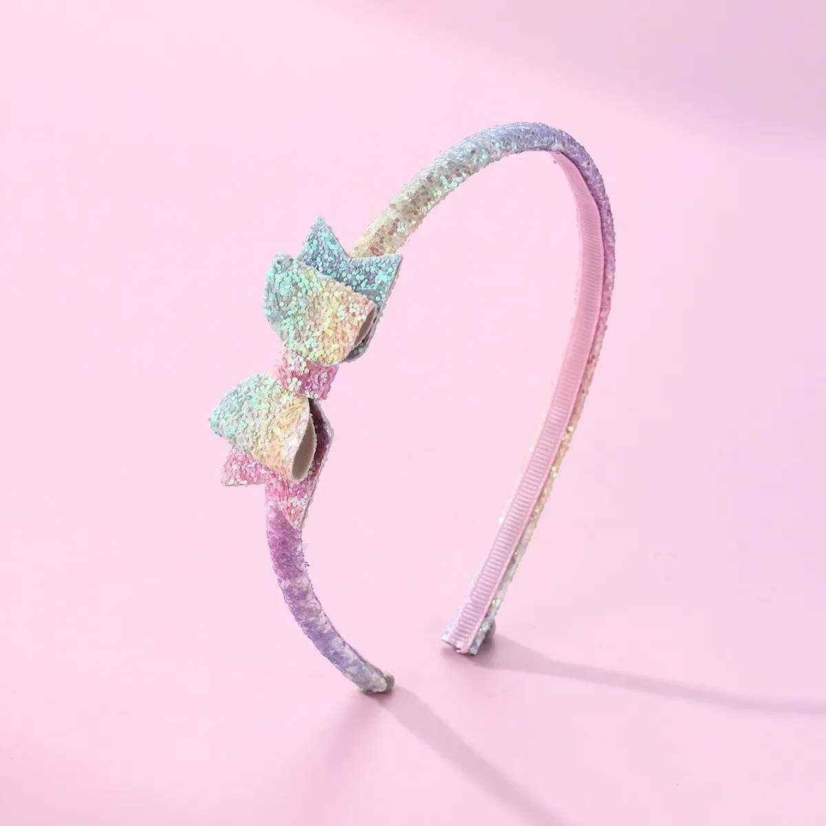 Elviragirl 1 יחידות קשת קשת מבריקה לקישוט שיער לבנות מתאים ללבישה יומיומית אביזר מתנת יומולדת