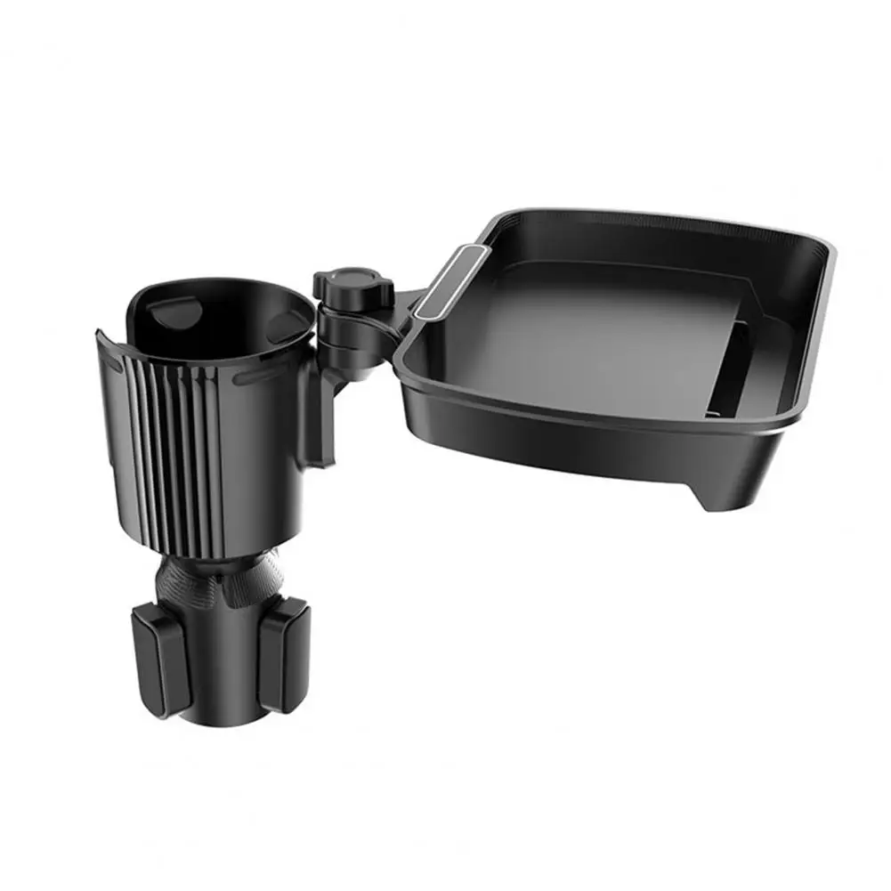 

Car Phone Holder with Cup Holder Expandable Car Cup Bracket with Snack Tray Stable Adjustable Drinks Support Food Table Premium