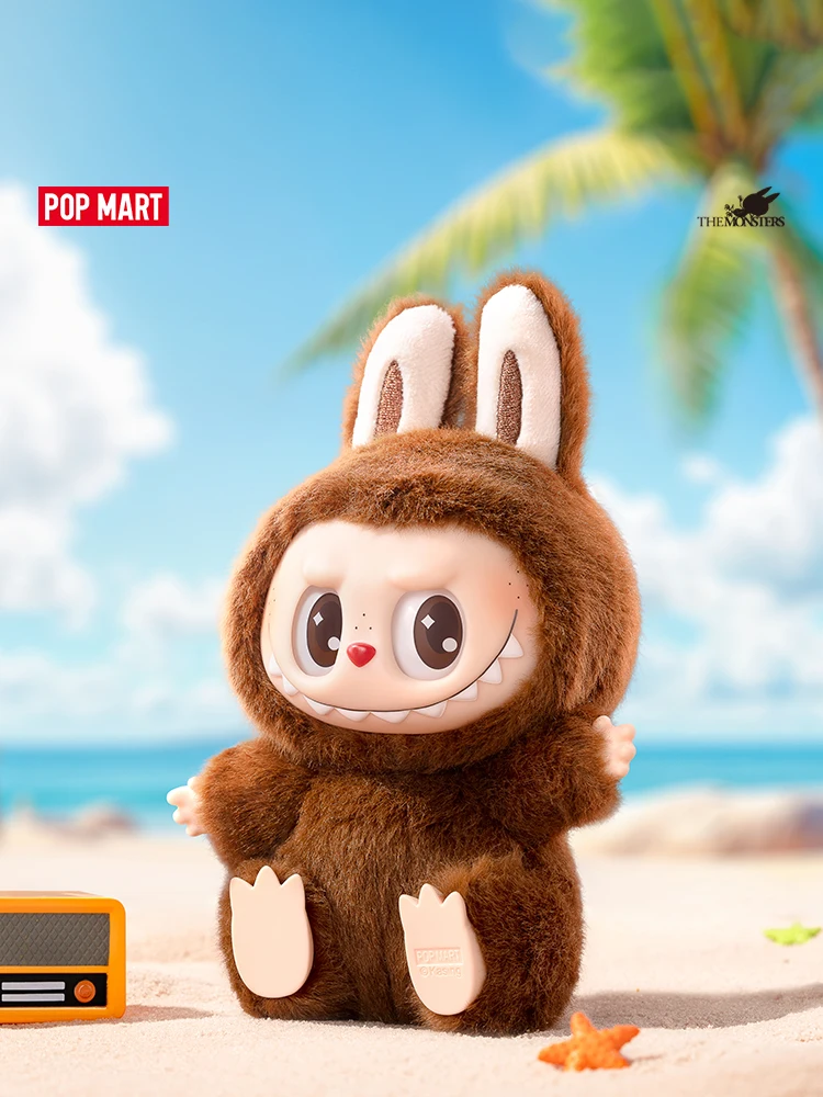 Labubu memiliki figur Seri kursi lucu Enamel wajah Labubu The Monster Action Figurine Model Anime boneka tas gantungan kunci hadiah mainan