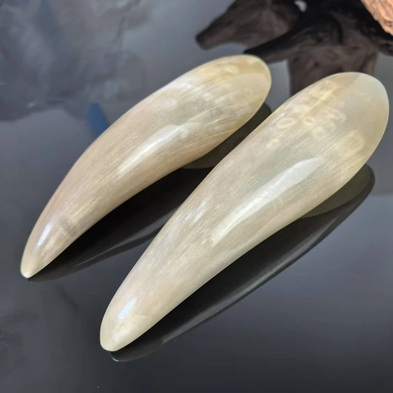 

1 шт. Натуральный массажер Гуаша из рога буйвола для снятия стресса, акупунктурный массажер для СПА-терапии, скребок Гуаша