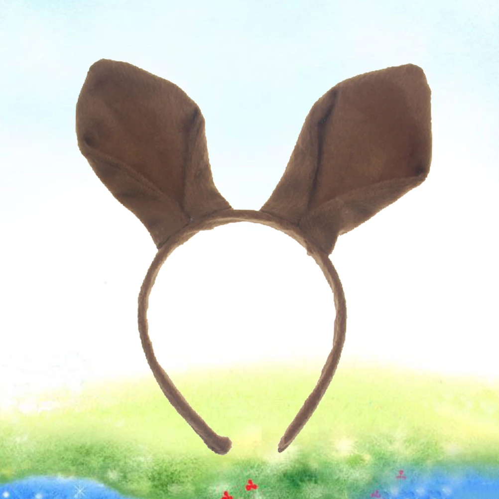 

Cartoon Kangaroo Headb Kids Headwear Durable Stretchy Hair Accessories Costume Play Photo Prop Brown Hoop One Size Fits Most