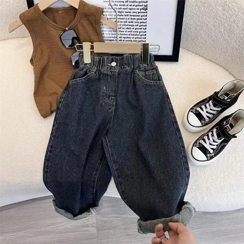 Boys Coat +Pants Kids Suits 2PCS/Set Cotton 2024 Lasted Jean Spring Autumn Cotton Outfits Teenagers Sport Christmas Gift Childre