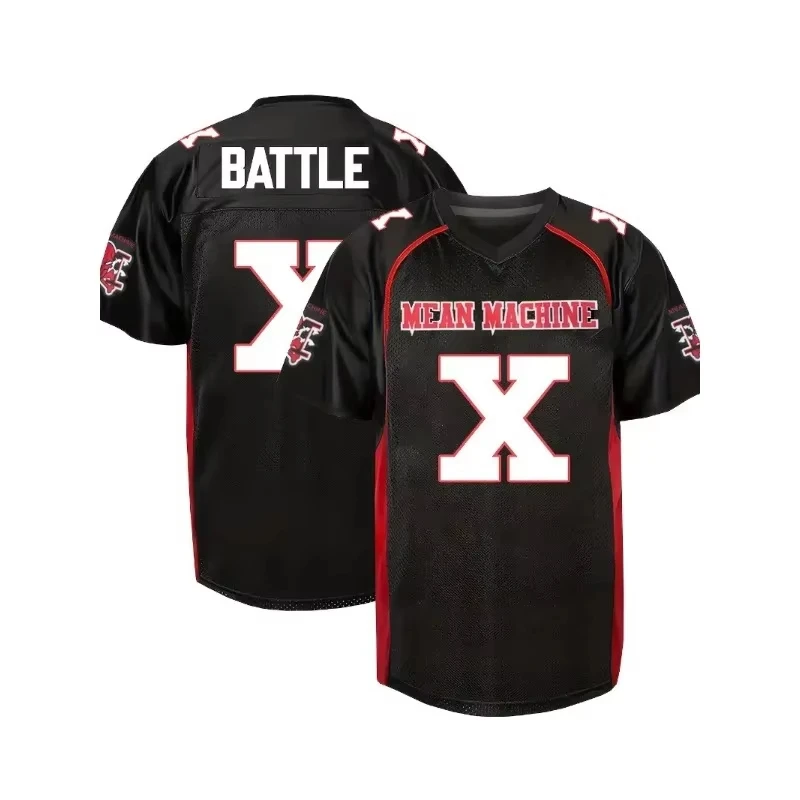 

# 13 # 23 # X # Футболка для американского футбола (18 шт.) дышащая, на заказ, MEAN MACHINE CREWE, тренировочная, футбольная форма, семейные и детские футболки