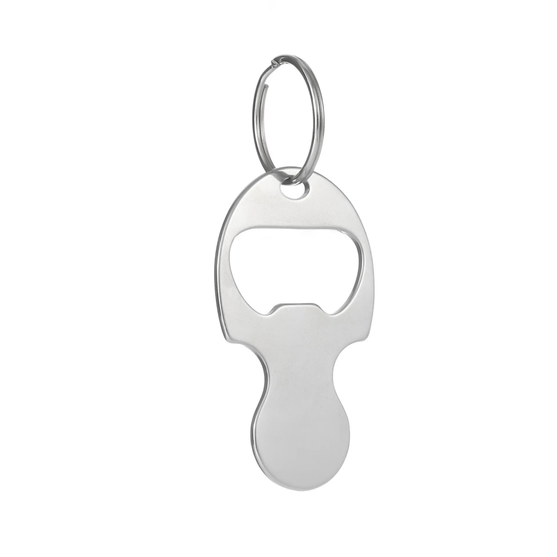 Customized Stainless Steel Keychain Cart Shopping Token Trolley Coin Quarter Grocery Superm arket Holder Keyring  Wholesale