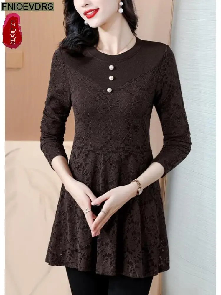 M-5XL Loose Clothes Women Winter Warm Thick Basic Wear Shirts Elegant Office Lady Casual Retro Vintage Tunic Peplum Tops Blouses