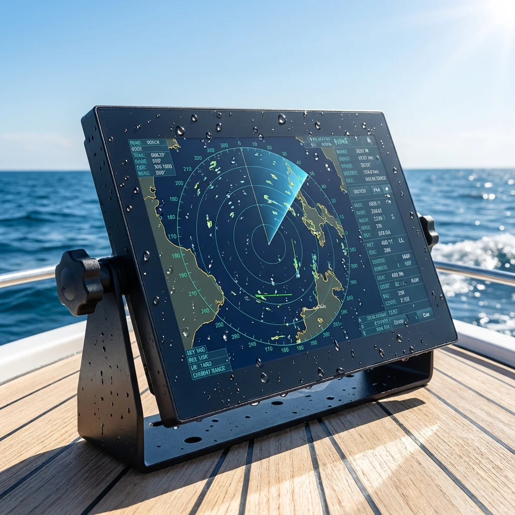 

1000-1500Nits Sunlight Readable Polarized Light IP65/IP67 Waterproof Industrial Grade Marine Boat Touch Screen Monitor