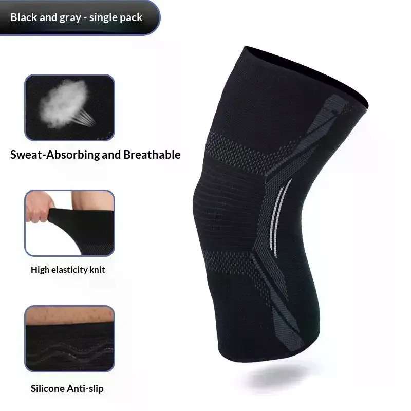 Brace/Knee Support With Anti-Slip Silicone Thick And Soft Fabric Protects And Reduces Knee Pain During Exercise Knee