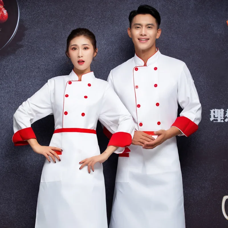 c426-adult-chef-uniform-long-sleeve-chef's-overalls-male-hotel-kitchen-jacket-work-uniform-female-sushi-chef-coat