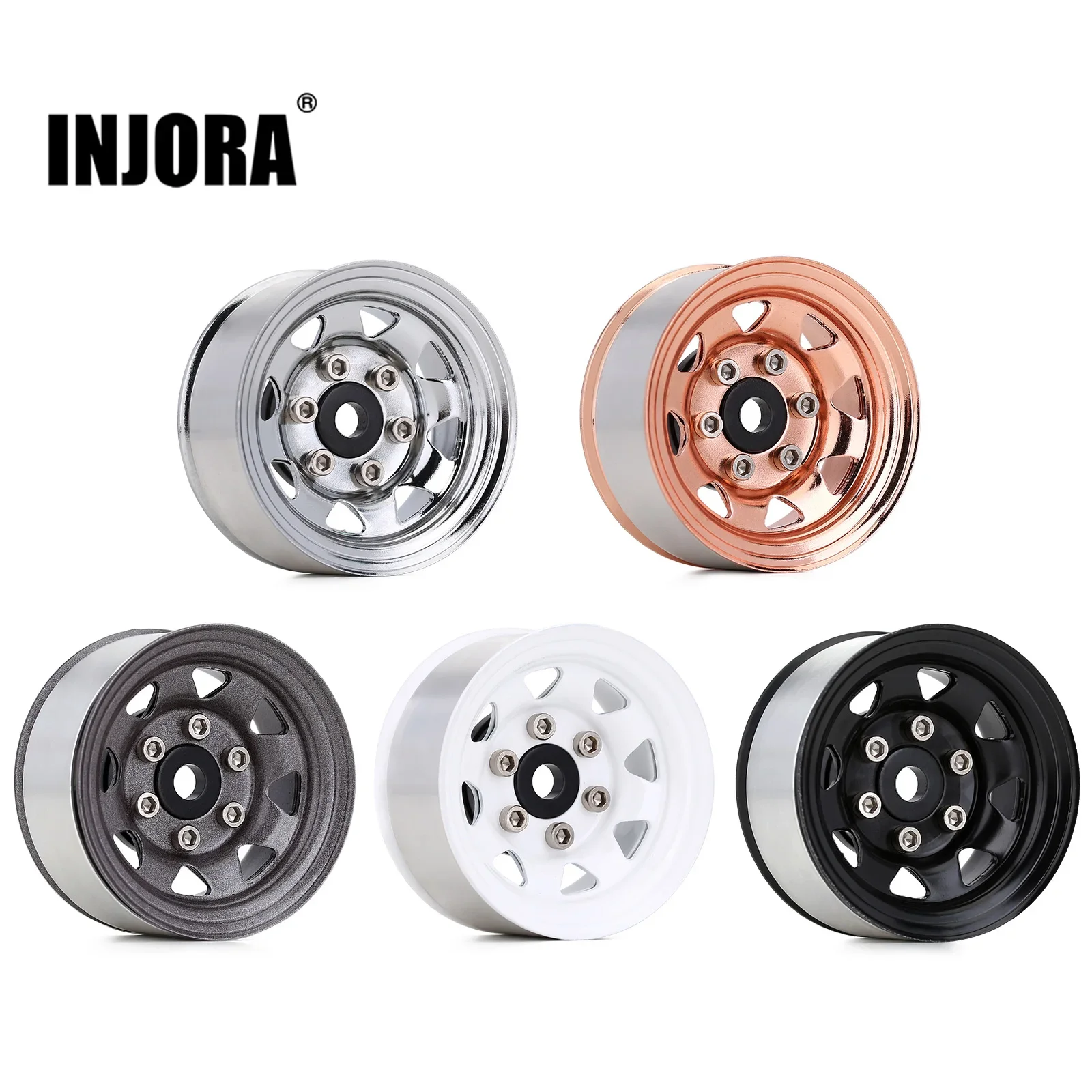 INJORA 4PCS Metal 1.55\