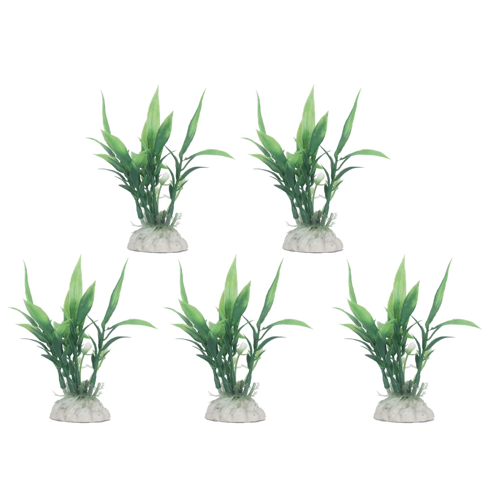

Simulated Small Bamboo Leaf Grass Fish Tank Decoration Plant Aquarium Aquatic Plants Betta Bubbler Artificial Design