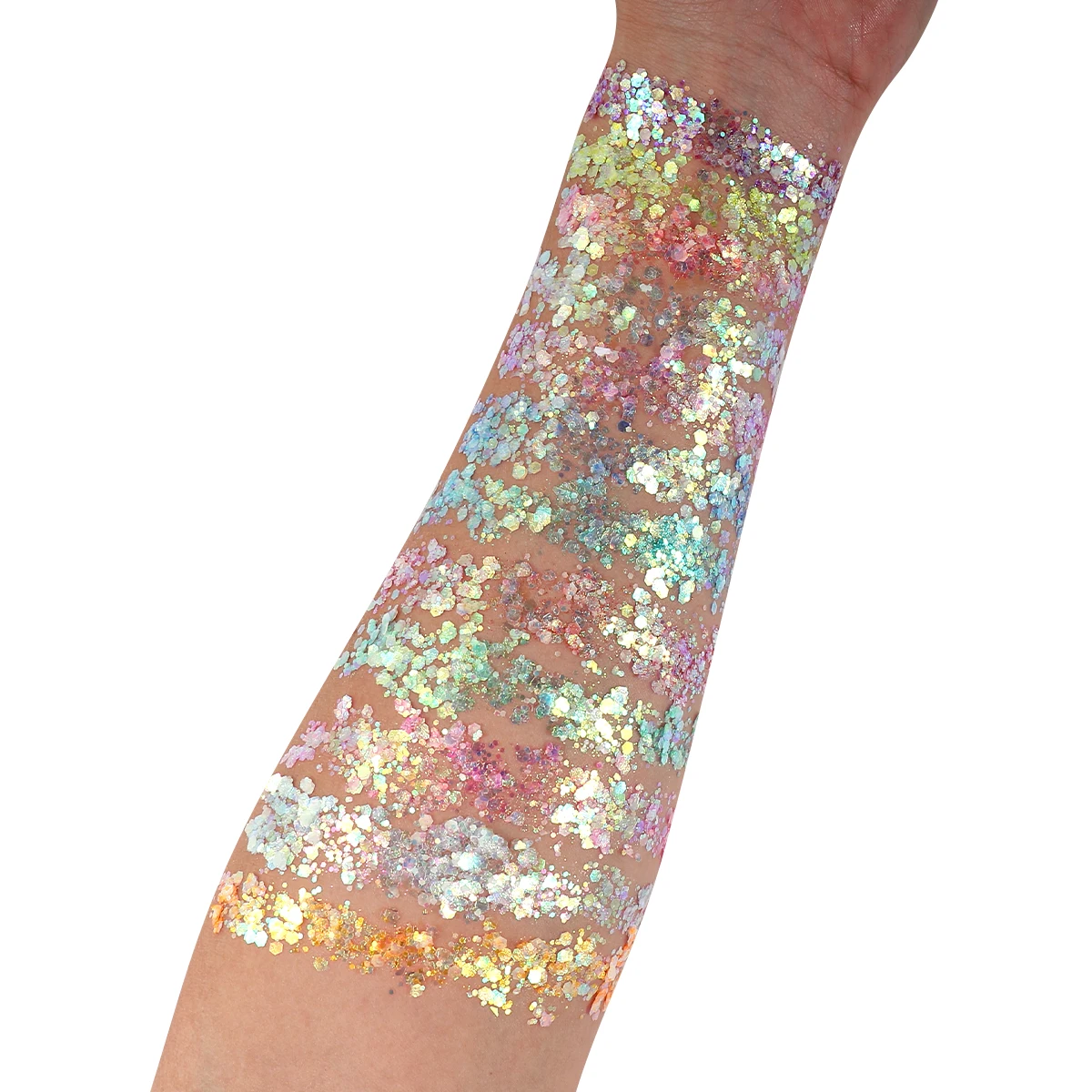 Bowitzki 12 cores que brilham no escuro glitter gel rosto glitter corpo glitter gel cabelo glitter gel uv glitter ou raves festivais ﻿