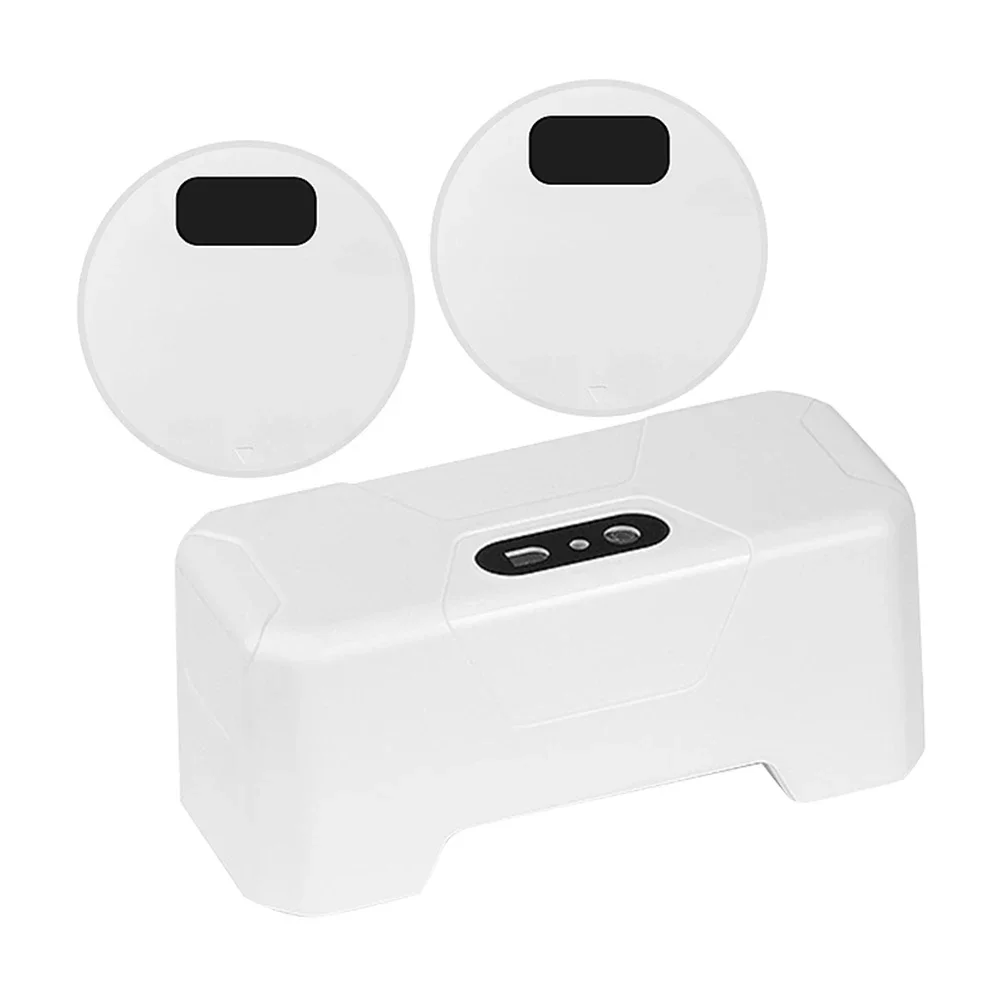 Toilets Flush Button IPX5 Waterproof Smart Toilets Flush Sensor Button Splash-proof with Wireless Transmitter for Public Toilets