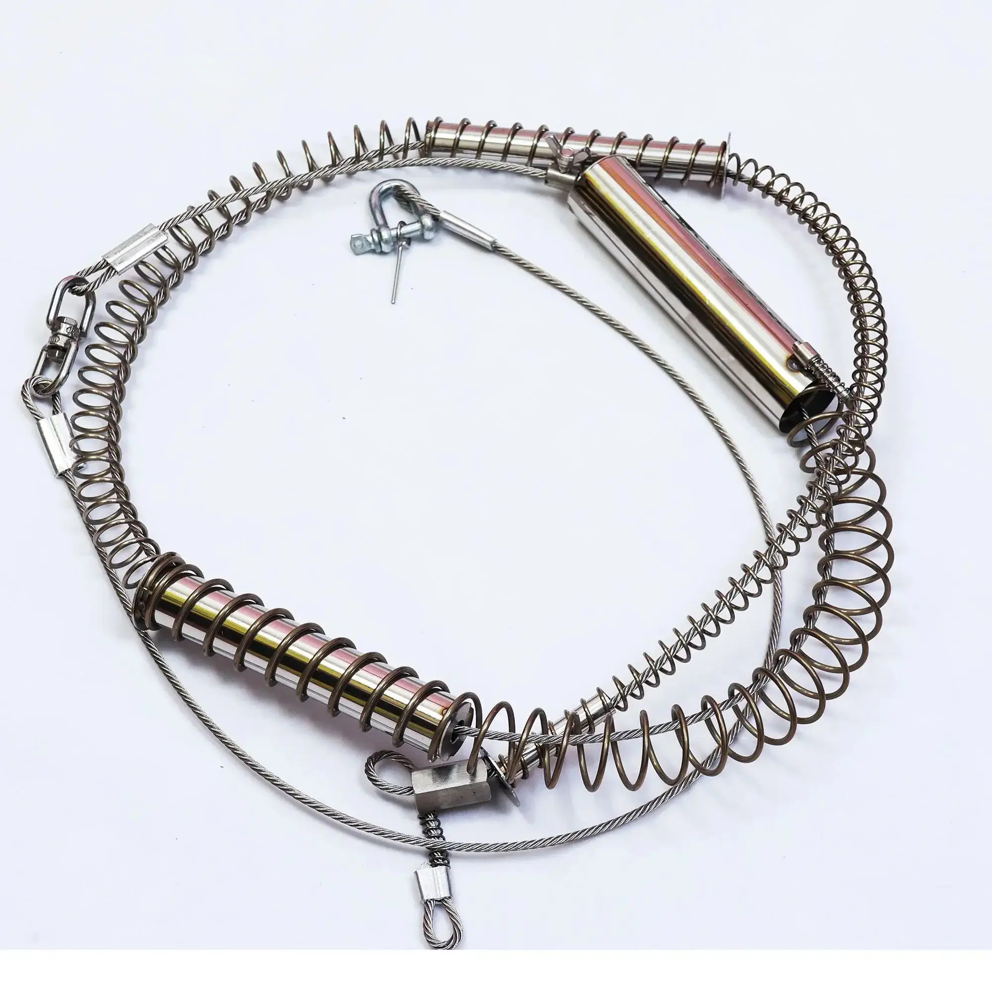 1PC Stronger Spring For the Wild Boar Trap Fox Trap Rabbit Trap Replacement With Nuts Wire Rope