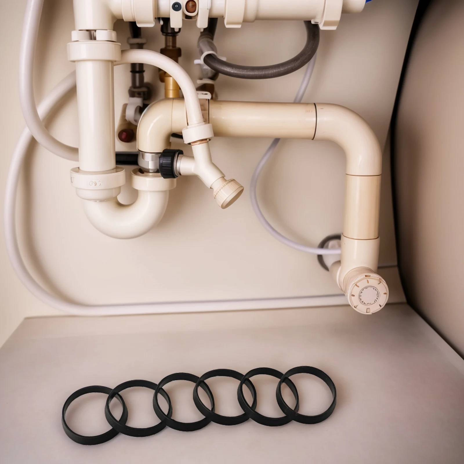 Arandelas de goma de 40mm Arandelas de sellado de goma Alta integridad No necesita herramientas Fácil instalación para tuberías de fregadero de plomería