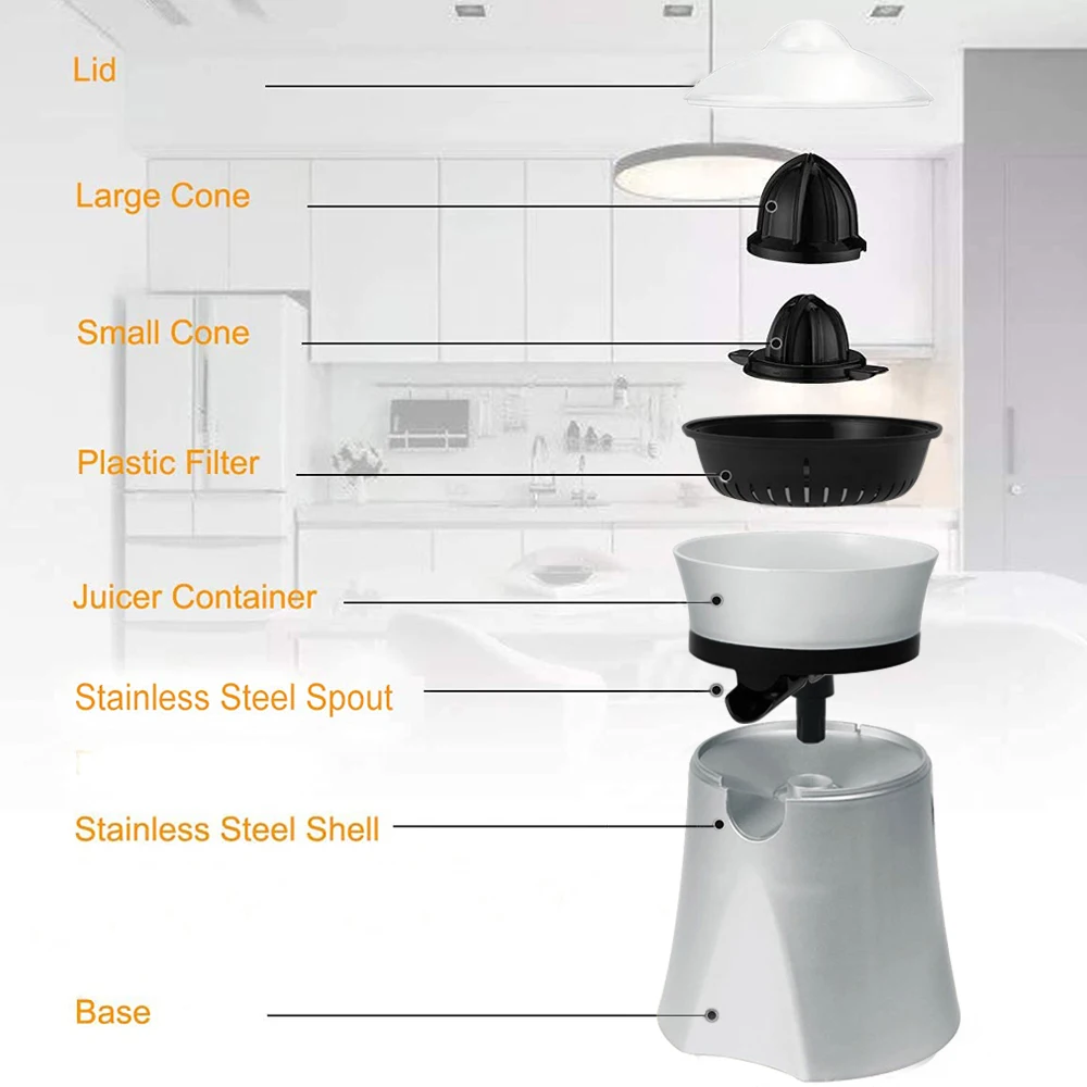 Elektryczna wyciskarka do soków bezprzewodowy świeżych owoców automatyczna wyciskarka do sokowirówka z cytryną