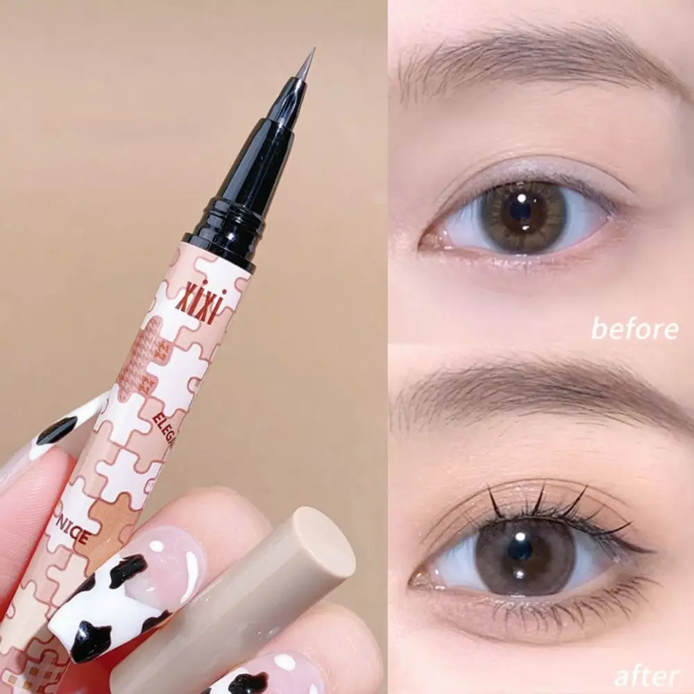 Brown Smooth Face Drawing Natural Korean Comestics Eye Makeup Tool Eye Liner Pencil Liquid Eyeliner Pen Lying Silkworm Pencil