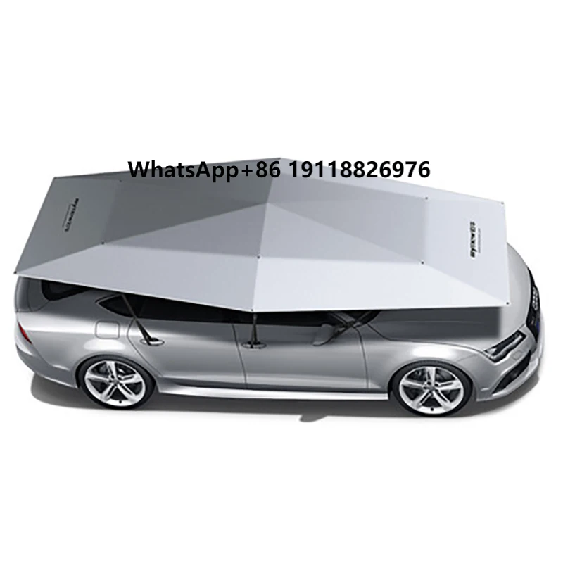 

4.2m 4.6m 4.8m 5.2m Anti-UV Automatic Folding Sun Shade Covering Roof Car Cover Umbrella Sunshade with Remote