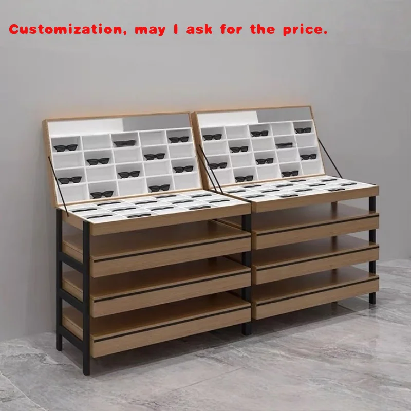 custom.Portable Optical Display Stand Glass Cabinet Custom Economical Sunglasses Portable Glasses Display Eyeglasses Store
