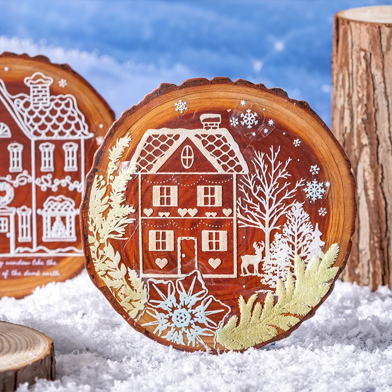 بطاقة عاشق 20 قطعة [سلسلة كل شيء الشتوي] ملصقات الحيوانات الأليفة الشتوية الاسكندنافية مع أشجار الصنوبر والمواد الشتوية لتزيين مخطط