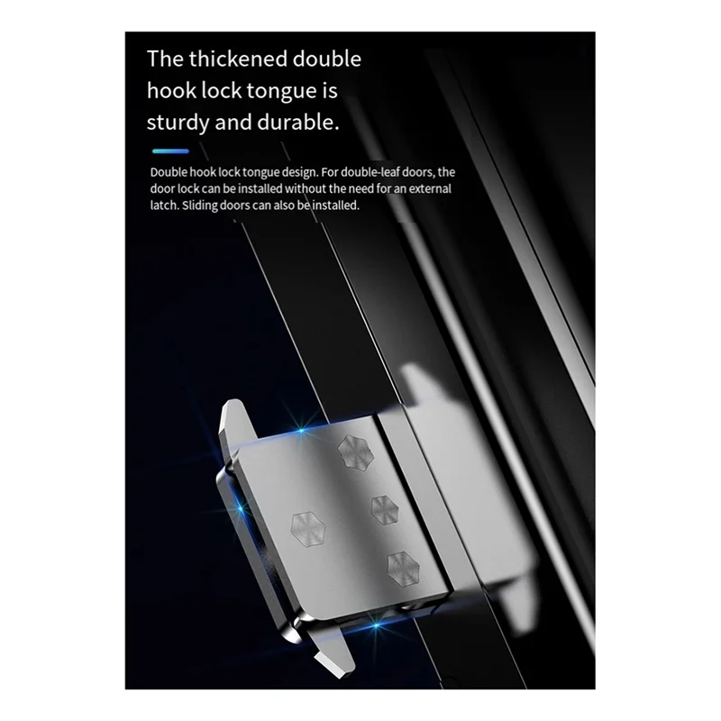 

【Flash-Deal!】Tuya Smart Locks 3D For Glass Door-WIFI Camera Fingerprint Face Recognition Card Password Biometric Key App Unlock