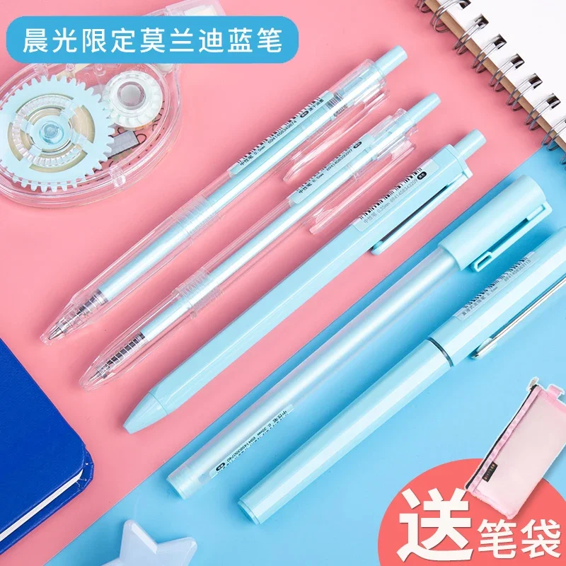 

6/12PCS M&G Gel Pen Morandi Color Signature Pen 0.5mm Cute Pens Gel Pens Kawaii School Supplies