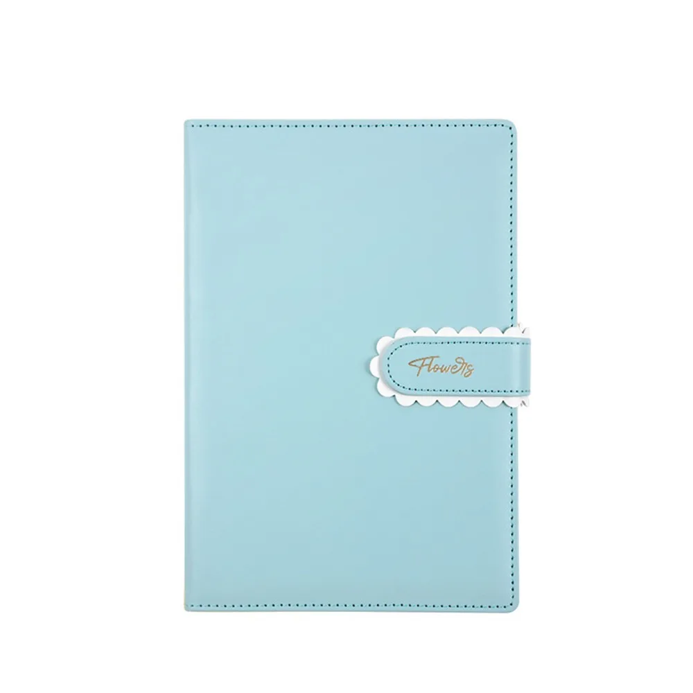 

Fashion Macaron Color A5 Notebook with Buckle Waterproof Cover Student Notebook Wear-resistant 224 Pages Handbook Stationery