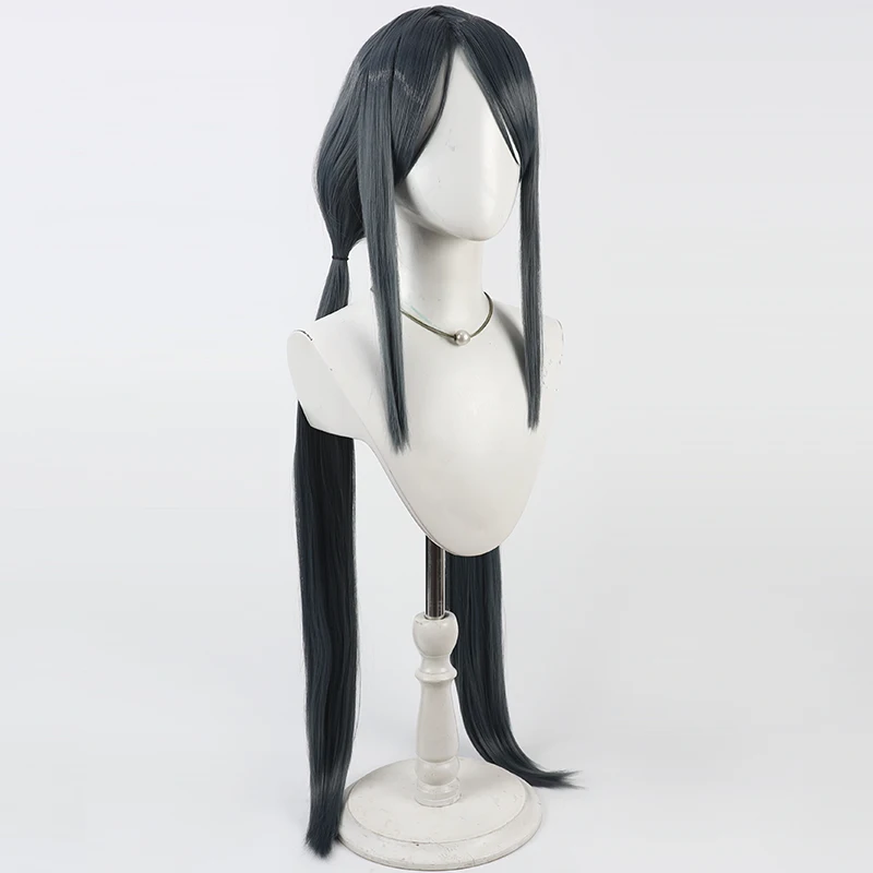 Exia Cosplay Wig Nikke Goddess of Victory 80cm Long Synthetic Hair Heat Resistant Halloween Role Play Party Carnival + Wig Cap view 3