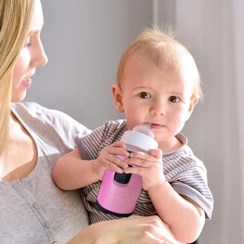 Sac chauffe-biSantos portable pour bébé, chauffe-lait, couverture isolante, chauffage automatique, biSantos d'allaitement, garde la chaleur au chaud