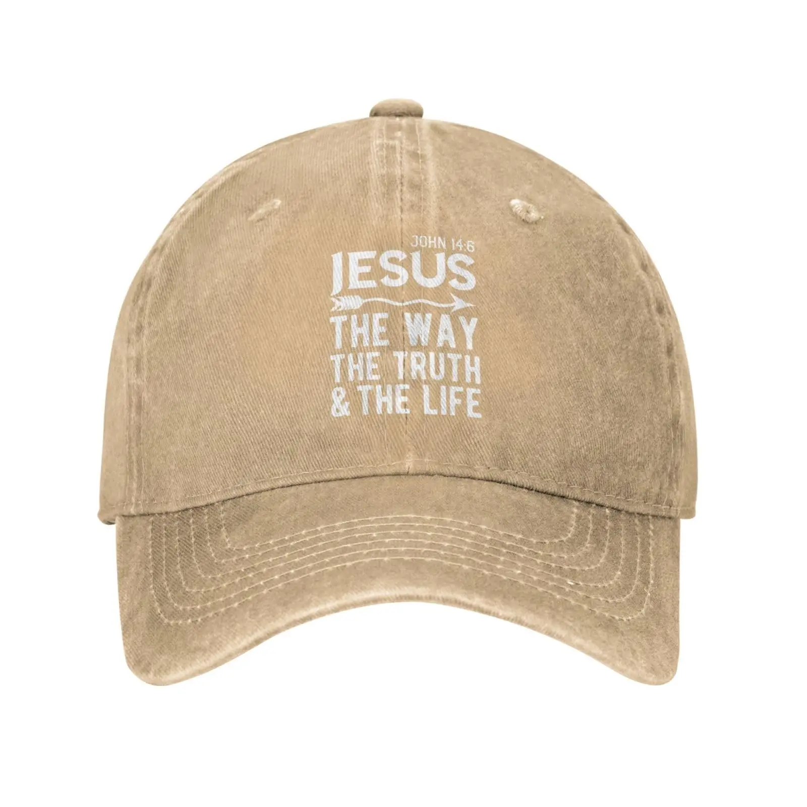 

Bible Verse Christian Worship Baseball Cap Adult Denim Hat Cotton Fashion Washed Cap Unisex Adjustable Streetwear Outdoor Sports