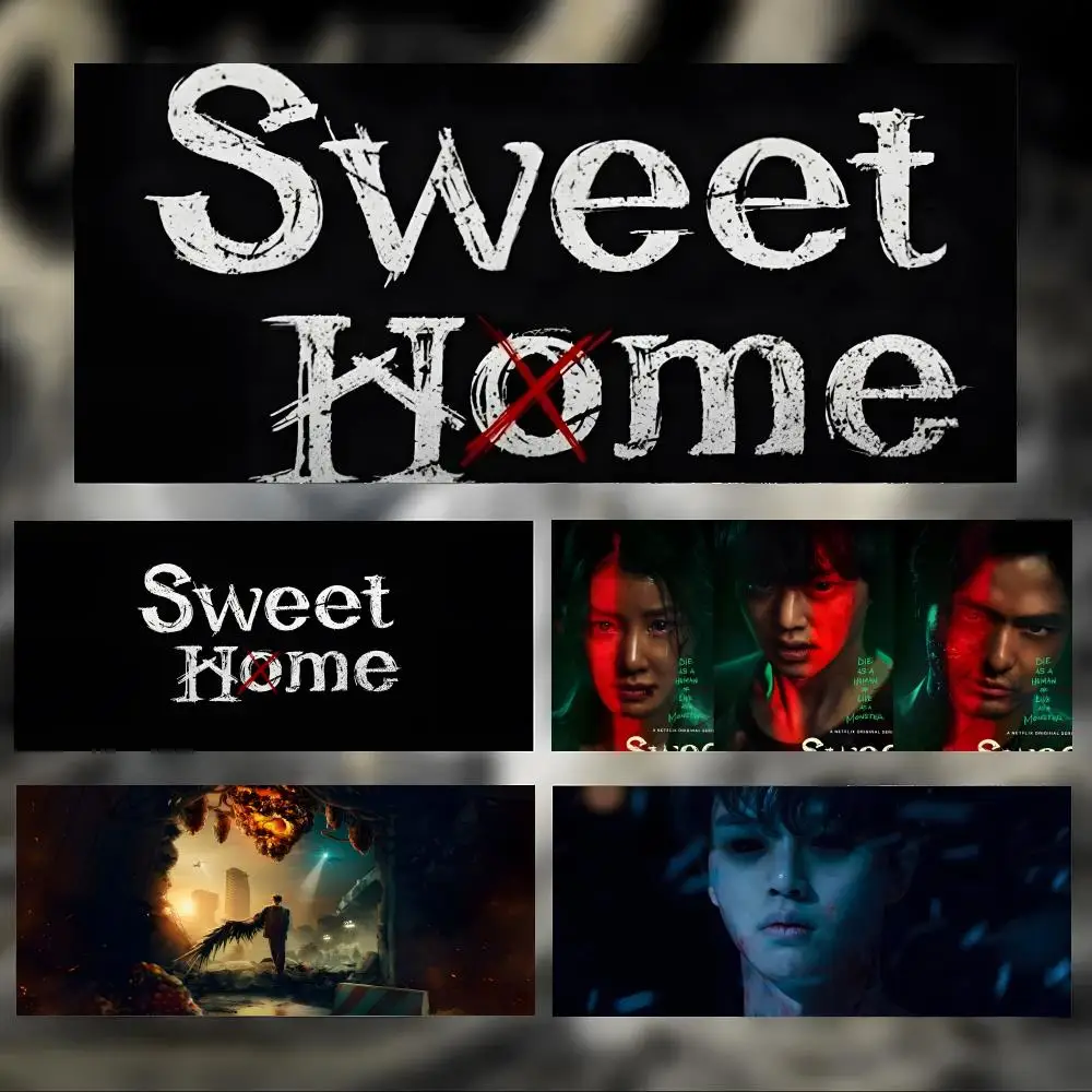 tvshow dark S-Sweet Home Mouse Pad Large Thick Desk Pad Stitched Edges Gaming Mouse Mat for PC
