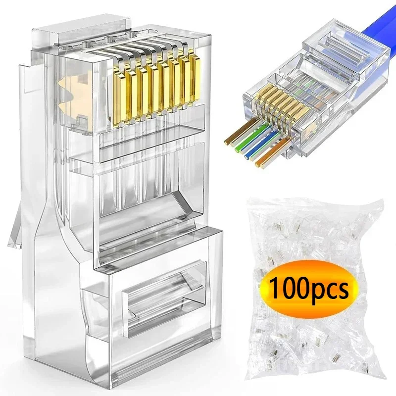 100Pcs RJ45 Connect…