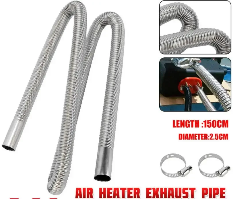 

Трубка выхлопная из нержавеющей стали для автономного отопителя (дизель/газ), 60-300 см, для легковых и грузовых автомобилей, фургонов