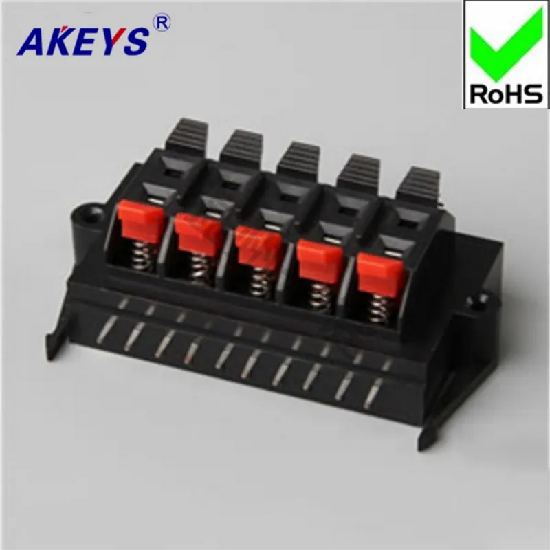 1pc Connection clamp 10-bit high-quality audio wiring clamp quick clamp test clamp WP10-11 square external wiring seat
