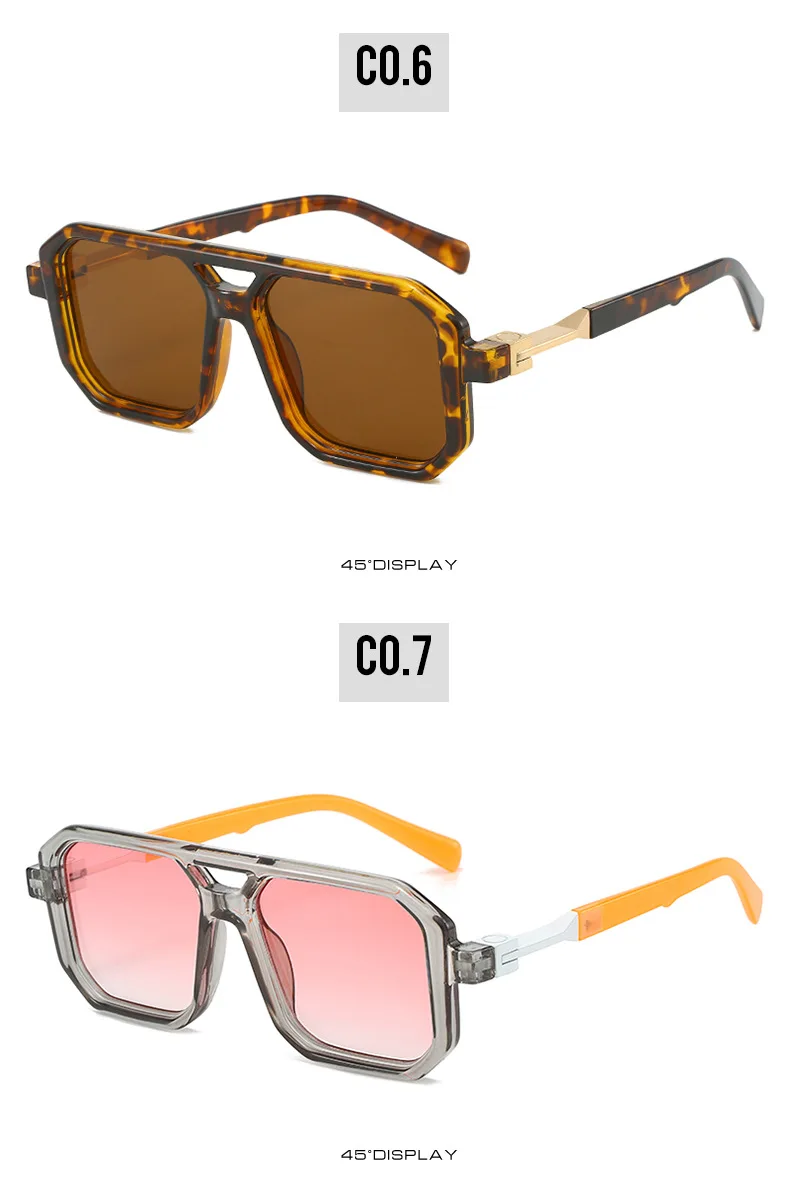 Punk Sonnenbrille Männer Marke Designer Quadrat Sonnenbrille UV400 Mode Cool Shades Frauen – Detail 8