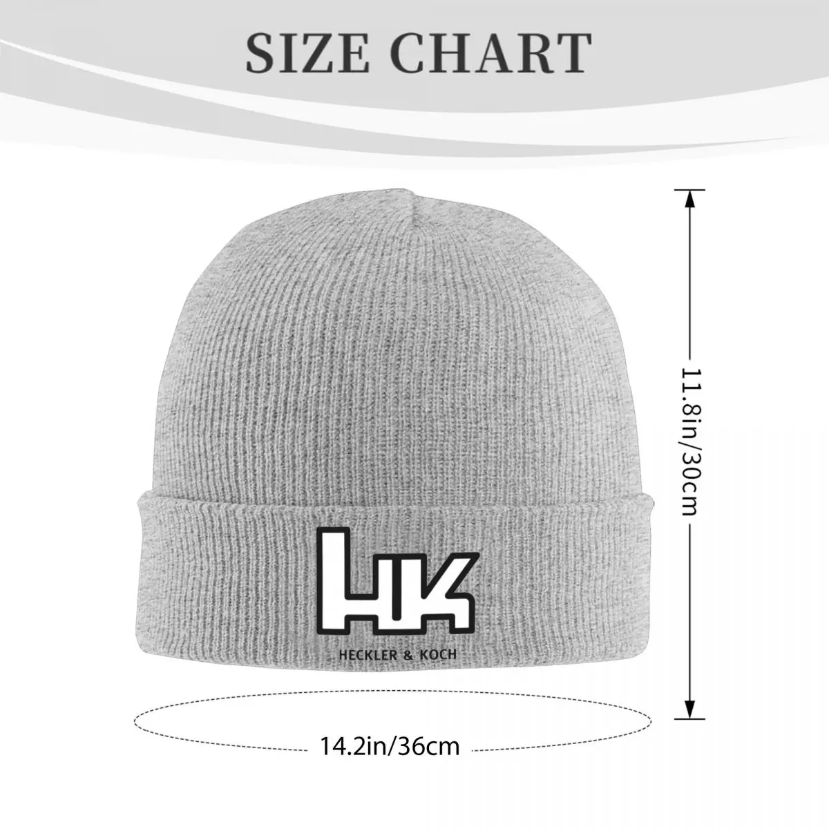 Heckler Koch Hk شعار دافئ محبوك قبعة الشتاء متماسكة بونيه قبعة Skullies Beanies الهيب هوب قبعات للجنسين