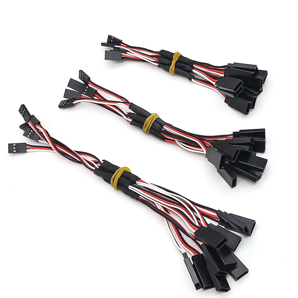 INJORA 5 PCS 10 PCS 15 cm 30 cm RC Servo Extensão Y Fio Cabo para JR Futaba Modelo RC