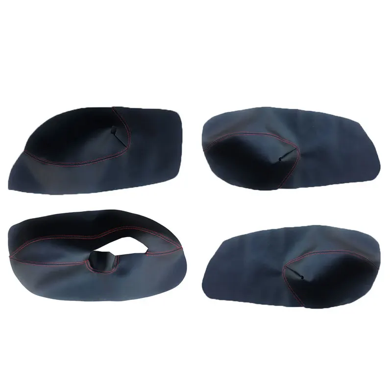 LHD 4 Door Panel Covers For Volkswagen VW Golf 4 MK4 Bora Jetta 1998-2003 2004 2005 Car Door Armrest Panel Leather Cover Trim