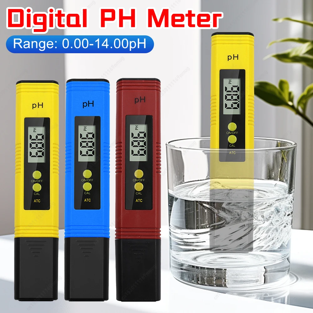 Tester della qualità dell'acqua Tester PH dell'acqua ad alta precisione 0,01 con intervallo di misurazione PH 0-14 per piscine domestiche e acquari