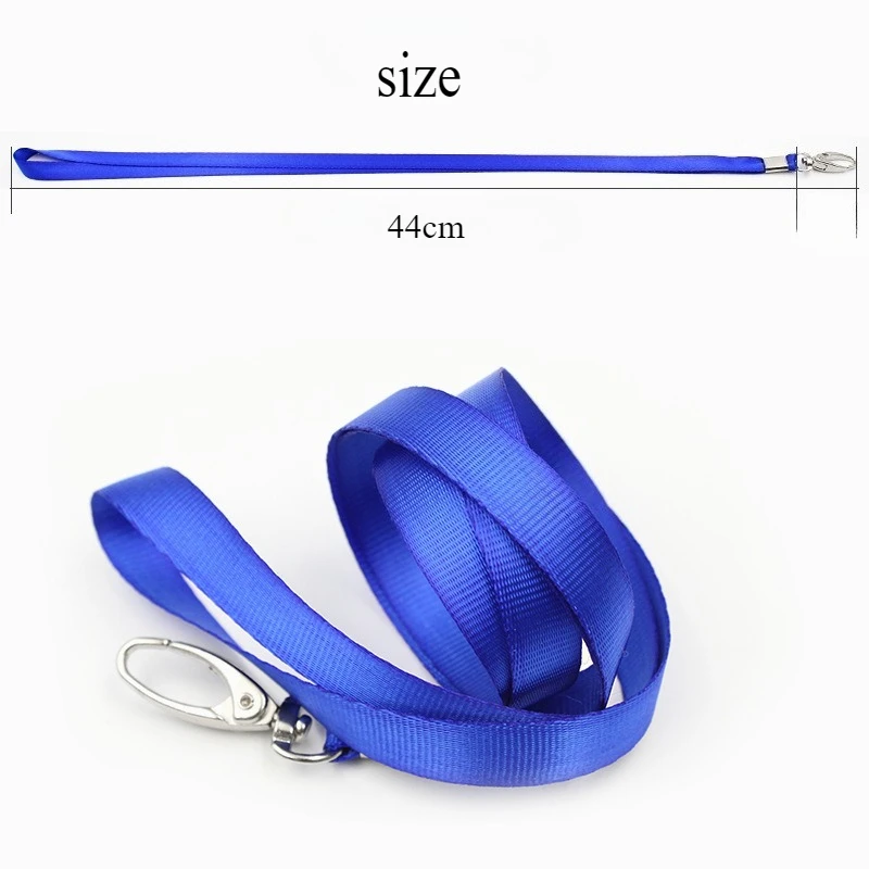 100PCS Free Custom Key Chain Lanyards ID Hanging Strap Neck Hanging Lanyard Customized ID Badge Holder Straps