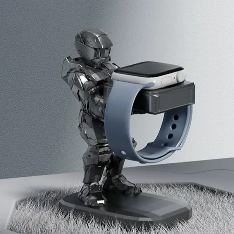 Resin Watch Charger Stand for Apple Warrior Model Iwatch Charging Holder Knight Style Watches Support Wrist Watch Base Organizer