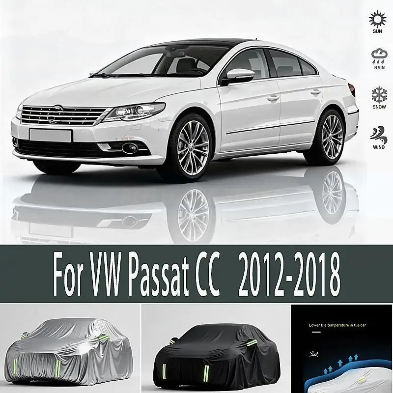 

На открытом воздухе водонепроницаемые пылезащитные чехлы для автомобилей VW Passat CC 2010-2018