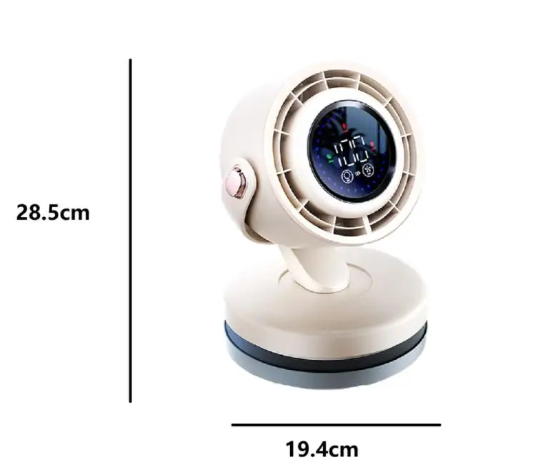 Desktop Air Circulator Fan 100 Speeds 360° Adjustable Angle Small Fan Quiet Cooling Fan With ICE Cooling Tech/7 Optimized Blades