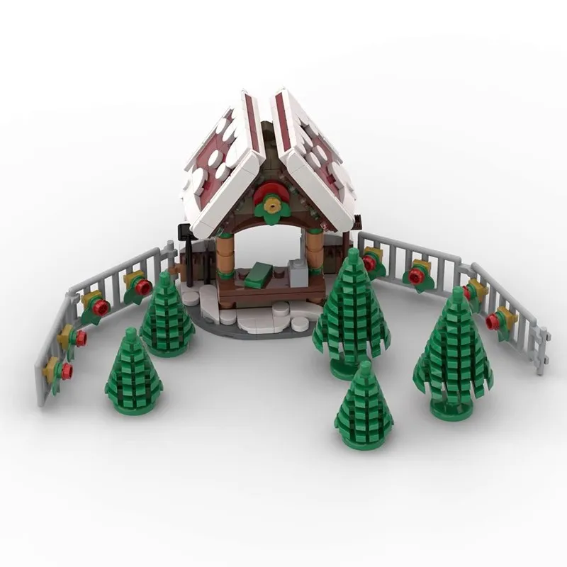 MOC Baustein 130588 Weihnachtsbaum Set Winterspielzeug Kinder lieben Sammeln Ziegel Geschenke Eltern-Kind-Spielzeugmodell