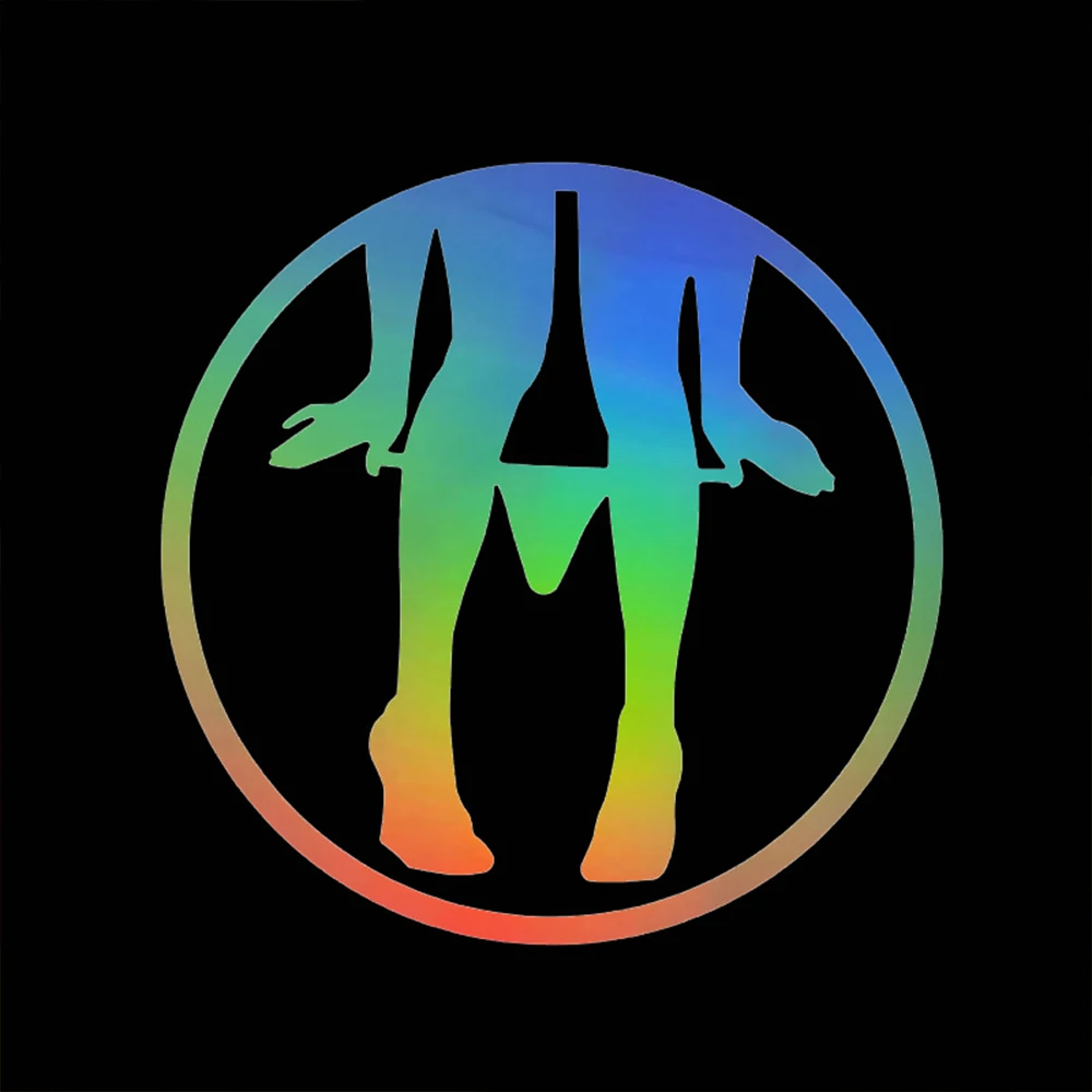 8x8cm Individualized Sexy Girl Motorcycle Reflective Vinyl Sticker Decal Car Bumper Fuel Tank Window Rear Decal