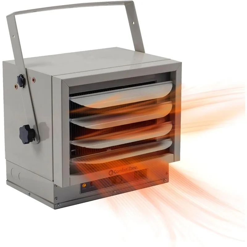 

Электрический обогреватель для гаража Comfort Zone с креплением на потолок, с принудительной циркуляцией воздуха, 5000 Вт, 240 В, защита от перегрева, CZ220