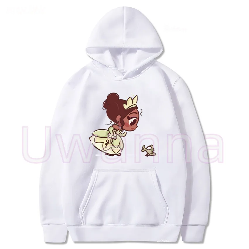 Cinderella Princess Hoodie Women Printed Cartoon Little Mermaid Hoodies Female Sweatshirt Harajuku Tops Fleece Clothing