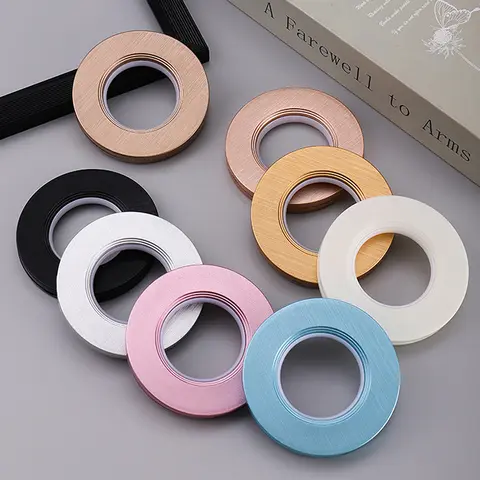10Pcs Eyelets Curtain Grommet Ring Plastic Ring Home DIY Manual Installation Roman Rod Muffler Ring Curtain Accessories