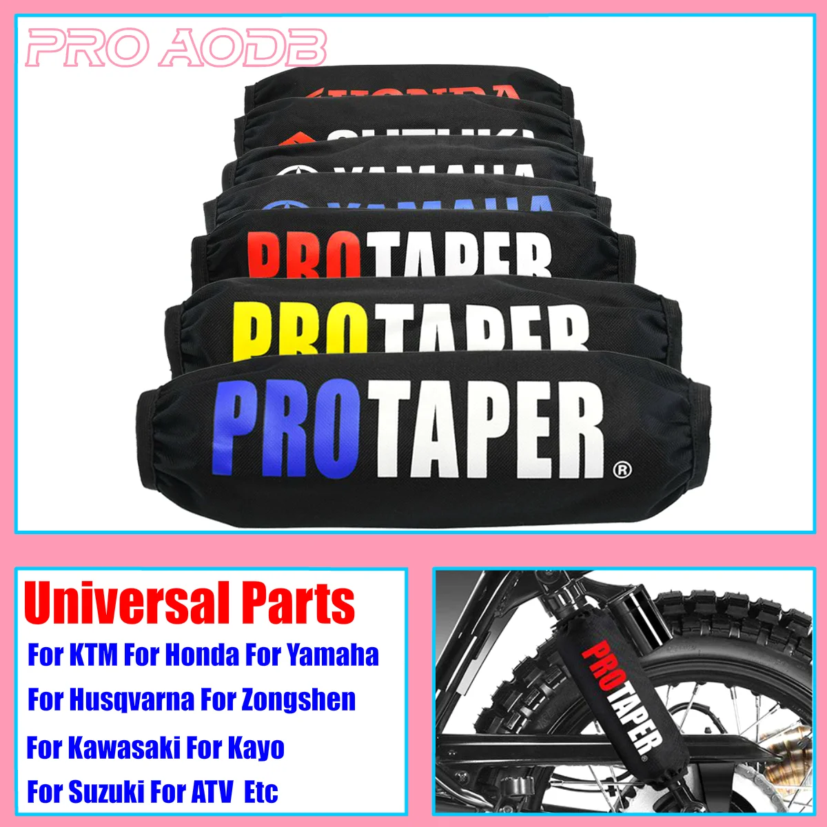 

27cm 35cm Motorcycle Universal Rear Shock Absorber Suspension Protector Protection Cover For All Dirt Pit Bike ATV Quad Scooter